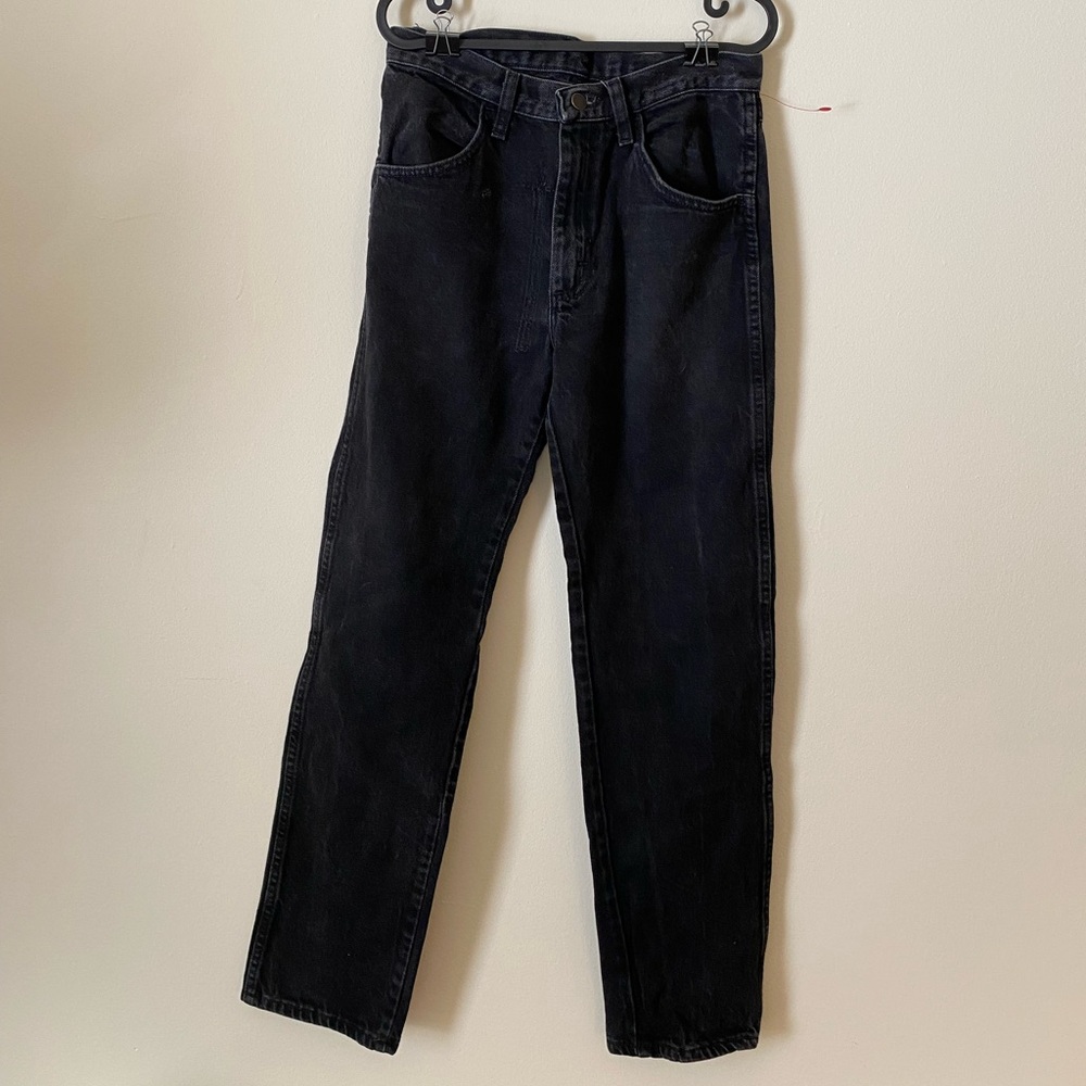 Vintage Rustler Black Rigid Cotton Jeans
